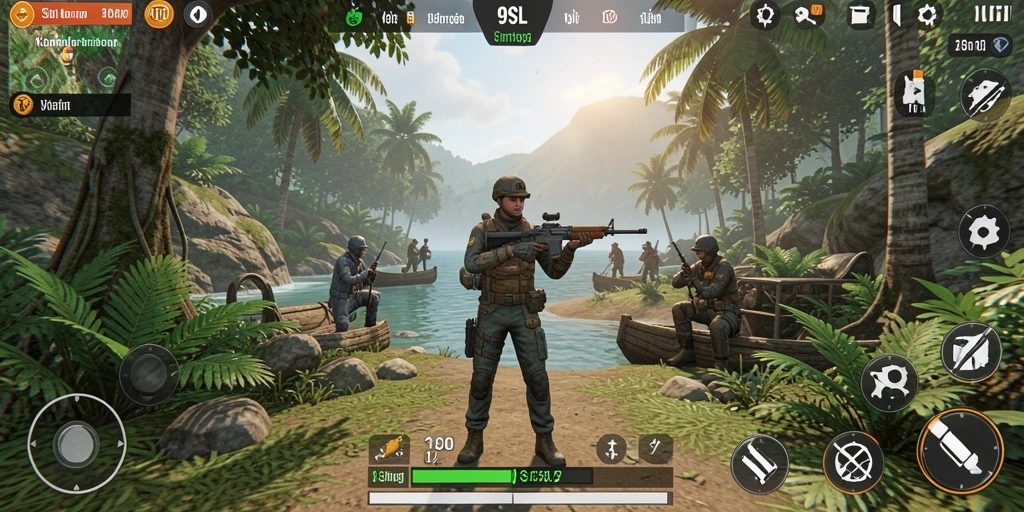 Screenshot gameplay <strong>9SL</strong> dengan interaksi karakter yang mendetail.
