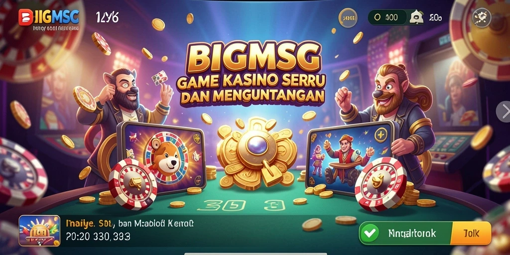 Tampilan gameplay Kasino yang mendebarkan dan interaktif.