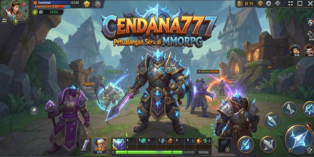 Screenshot gameplay menampilkan pertarungan epik dalam dunia CENDANA777
