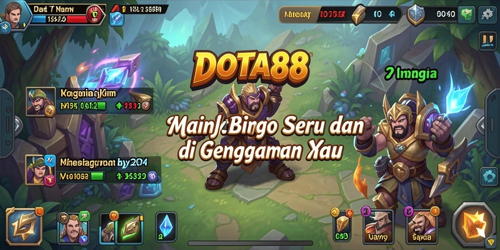 Screenshot gameplay Bingo di DOTA88 yang menarik dan interaktif.