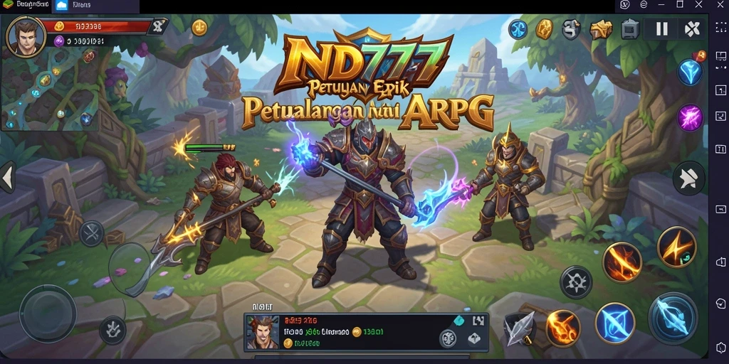 Tampilan gameplay IND777 yang penuh aksi dan petualangan ARPG.