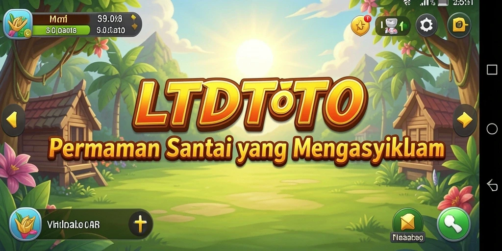 Tampilan menarik dari gameplay LTDTOTO yang santai.