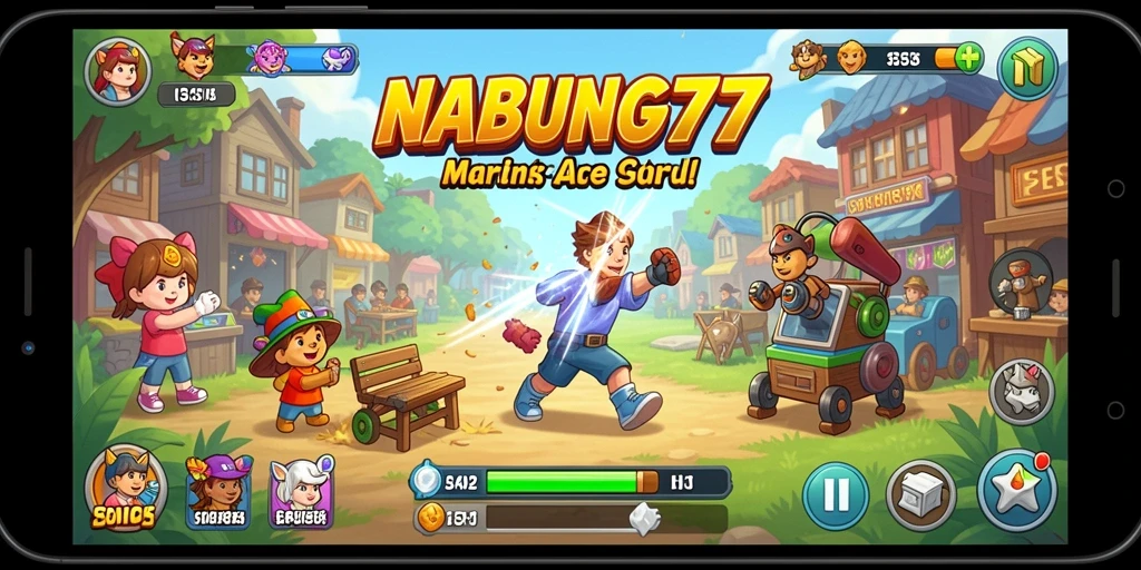 Tampilan seru gameplay <strong>NABUNG77</strong> di setiap level penuh tantangan.