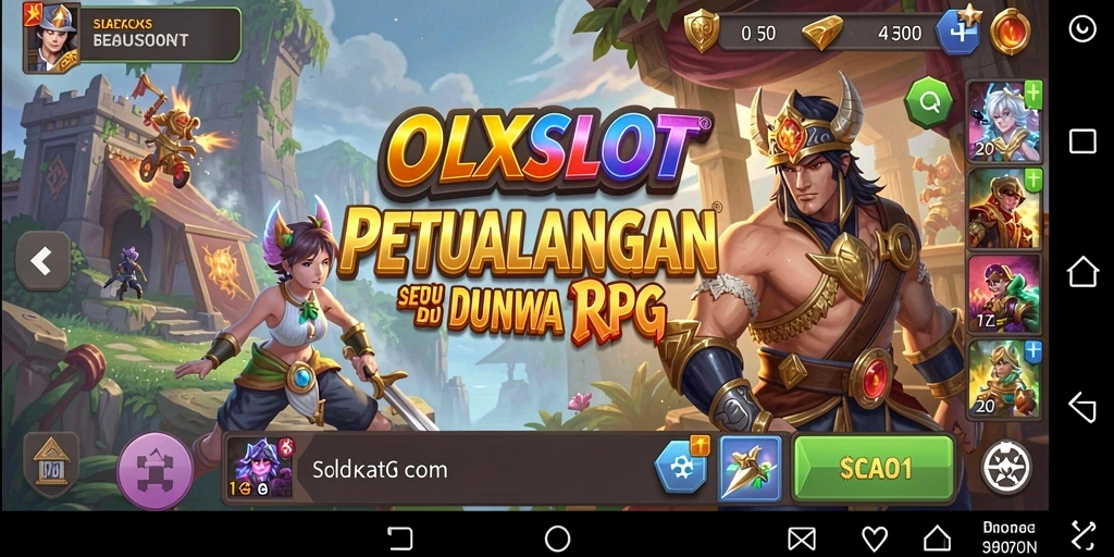 Tangkapan layar <strong>OLXSLOT</strong> menampilkan pengalaman bermain RPG yang mendebarkan.