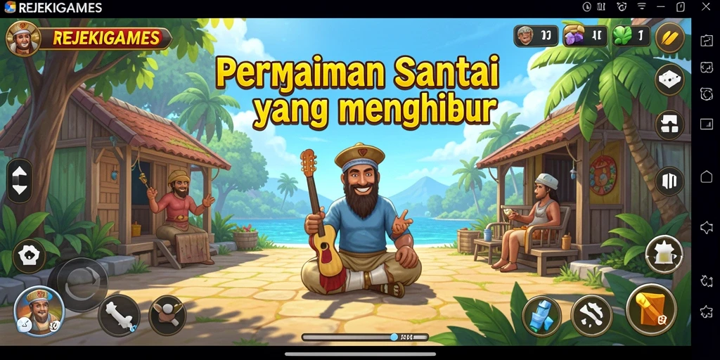 Tampilan gameplay menyenangkan dari REJEKIGAMES yang membuat pemain betah.