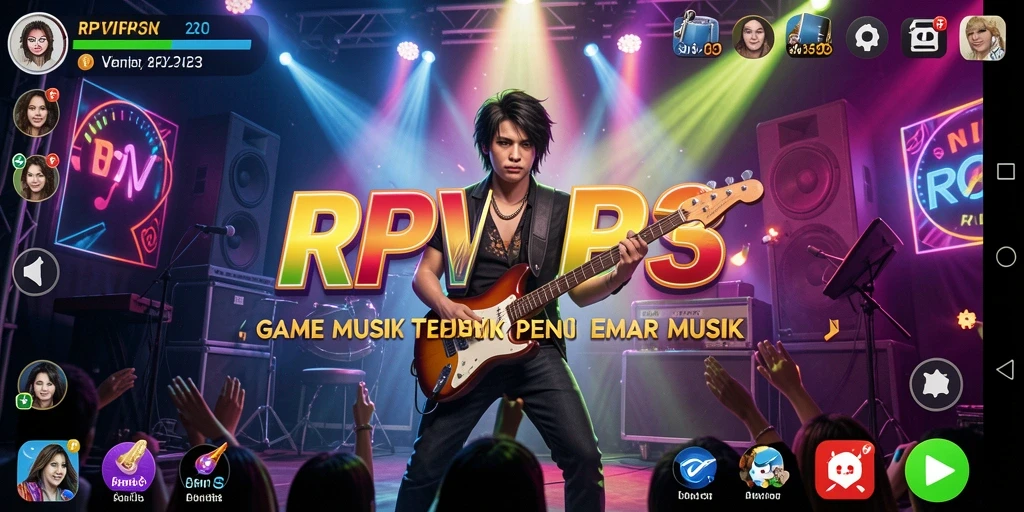 Gameplay RPVIP3 yang menarik dan menyenangkan di dunia musik.