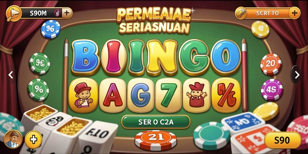 Tampilan gameplay Bingo yang seru dan penuh warna di S80.