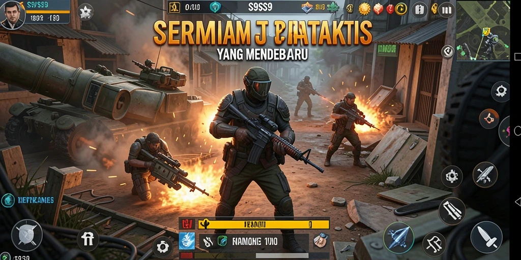 Screenshot gameplay S9S9 dengan strategi pertempuran yang menarik.