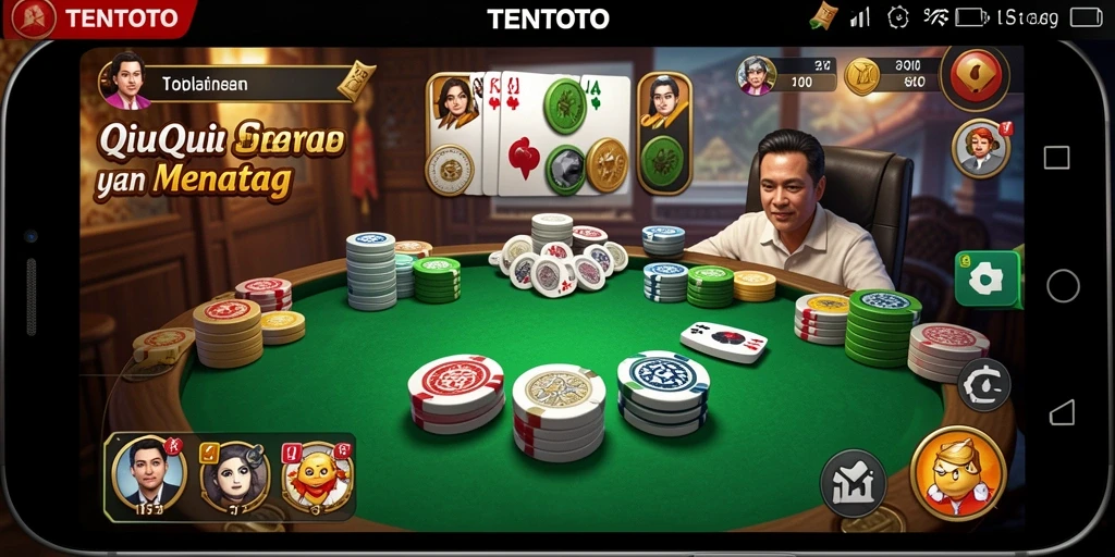 Tangkapan layar permainan QiuQiu yang seru dan menantang.
