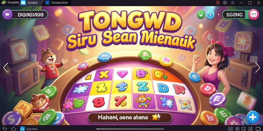 Tangkapan layar gameplay TONGWD menunjukkan momen seru saat bermain Bingo.
