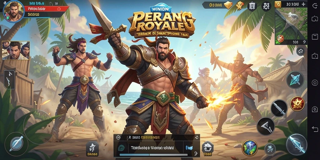 Gameplay seru di <strong>WINIDN</strong>, aksi Battle Royale yang mendebarkan.