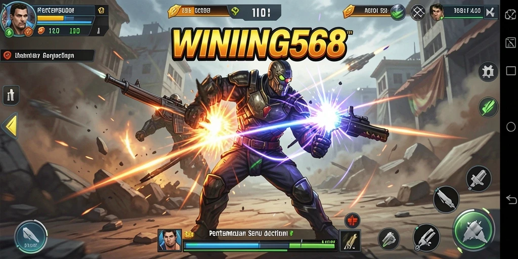 Tampilkan pertempuran epik di WINNING568 dengan berbagai karakter.