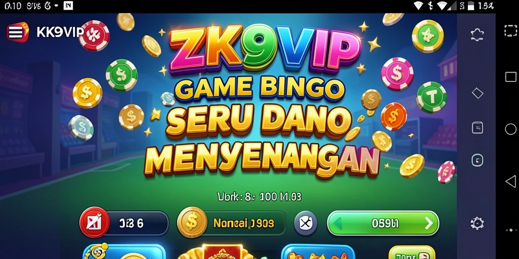 Tampilan gameplay seru dari permainan Bingo ZK9VIP.